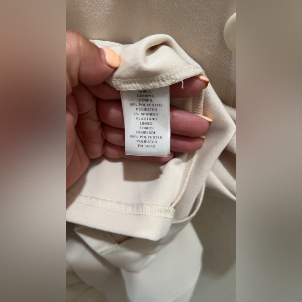 Maggy London Cream Button-Detail Dress - Picture 7 of 8